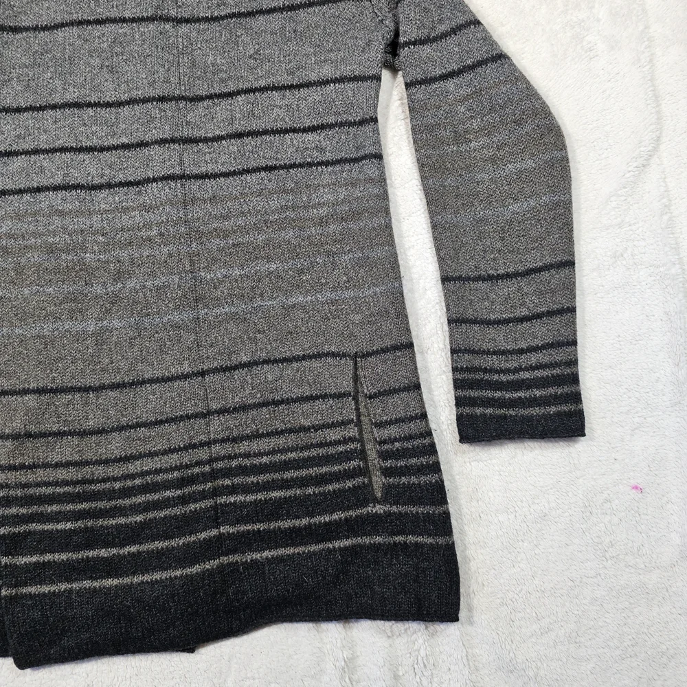 Vince Sophie Striped Cardigan Cashmere Wool Yak Alpaca Size S - Picture 3 of 13